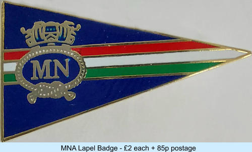 MNA Lapel Badge - £2 each + 85p postage