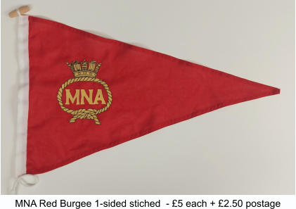 MNA Red Burgee 1-sided stiched  - £5 each + £2.50 postage